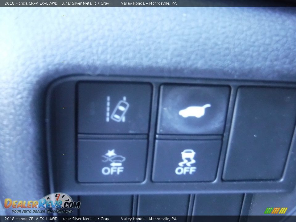 2018 Honda CR-V EX-L AWD Lunar Silver Metallic / Gray Photo #14