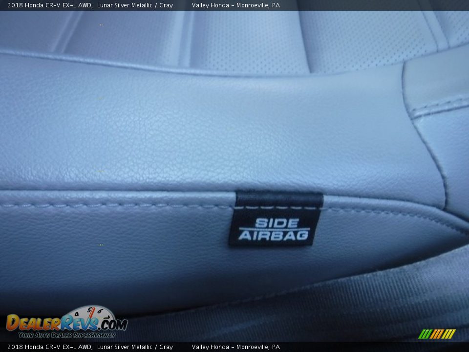 2018 Honda CR-V EX-L AWD Lunar Silver Metallic / Gray Photo #17