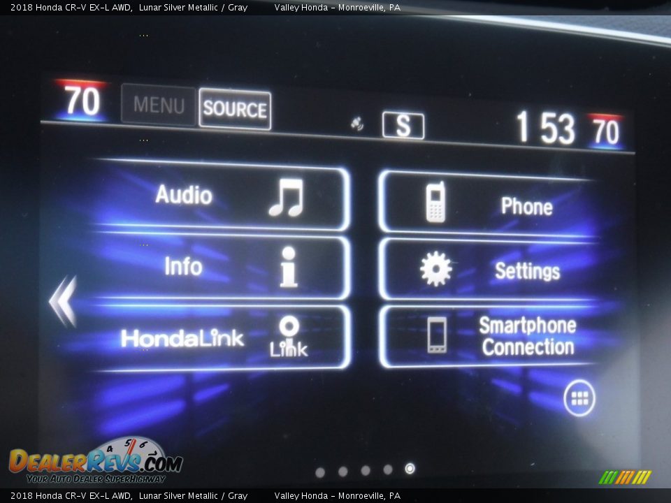 2018 Honda CR-V EX-L AWD Lunar Silver Metallic / Gray Photo #19