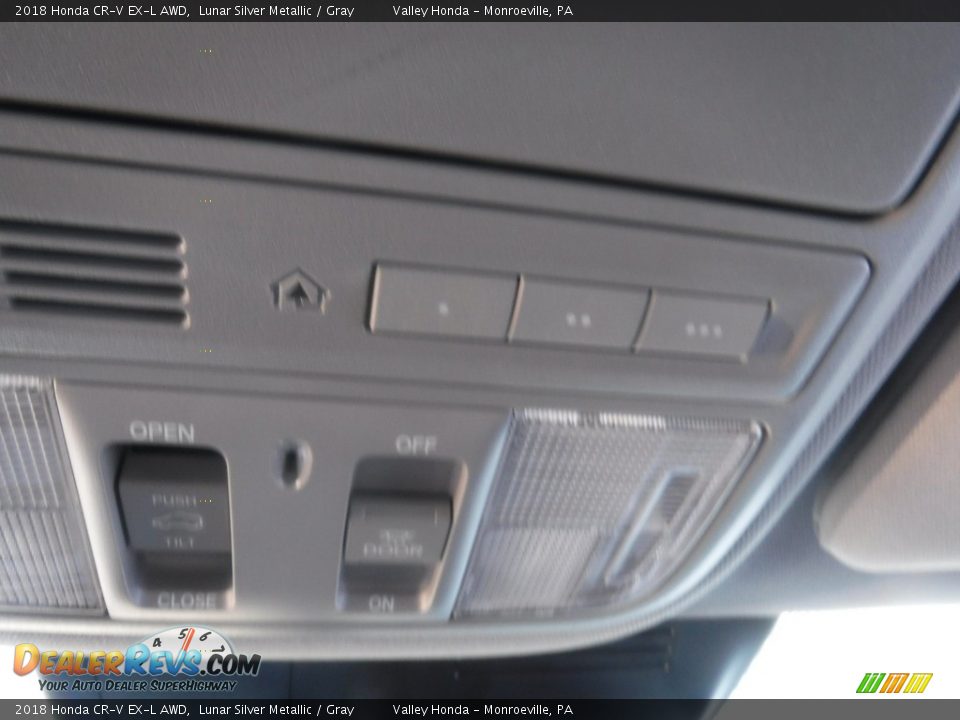 2018 Honda CR-V EX-L AWD Lunar Silver Metallic / Gray Photo #24