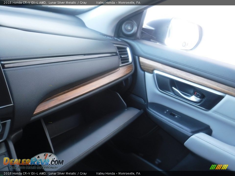 2018 Honda CR-V EX-L AWD Lunar Silver Metallic / Gray Photo #28