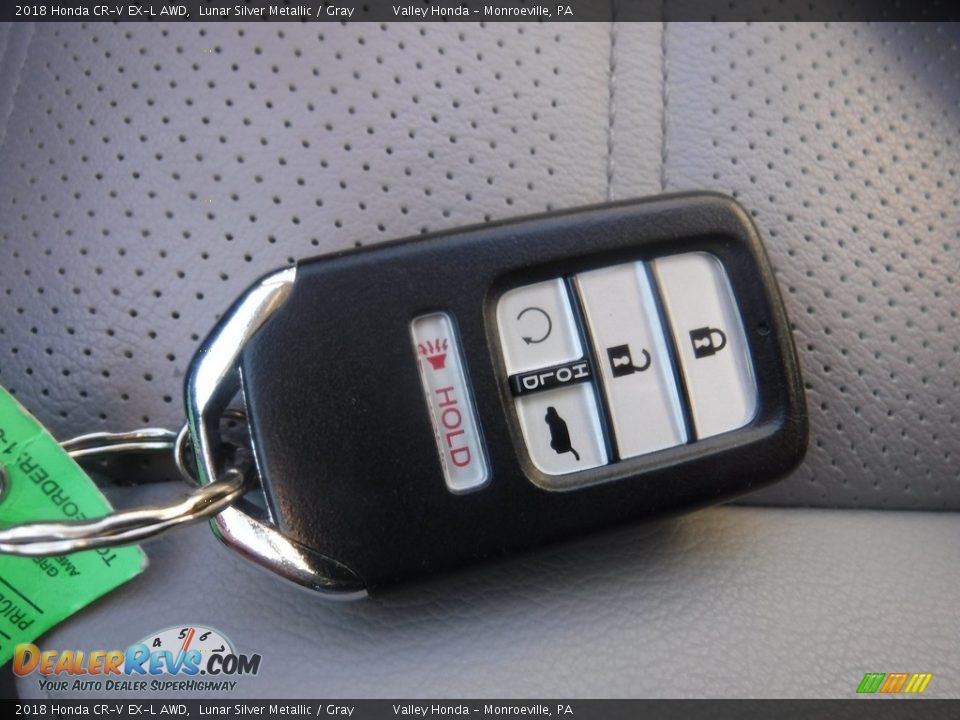 2018 Honda CR-V EX-L AWD Lunar Silver Metallic / Gray Photo #32