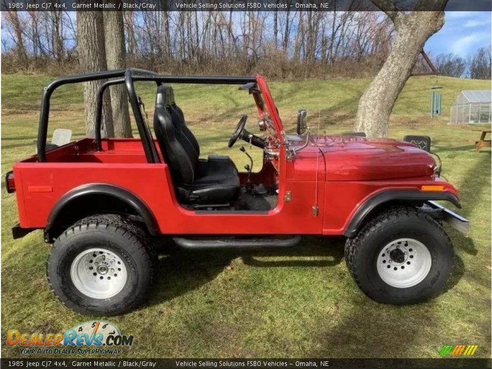 Garnet Metallic 1985 Jeep CJ7 4x4 Photo #1