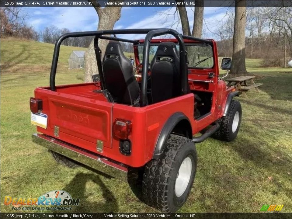 Garnet Metallic 1985 Jeep CJ7 4x4 Photo #2