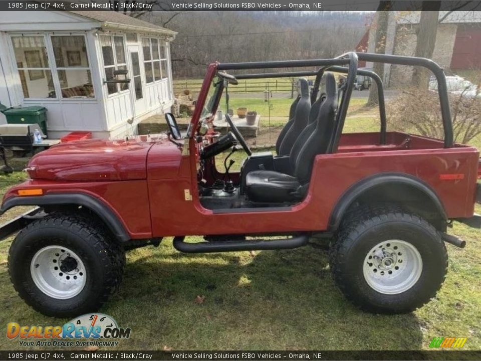 Garnet Metallic 1985 Jeep CJ7 4x4 Photo #4