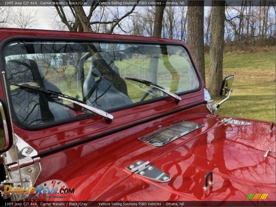 Garnet Metallic 1985 Jeep CJ7 4x4 Photo #8