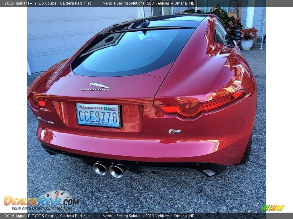 2016 Jaguar F-TYPE S Coupe Caldera Red / Jet Photo #8