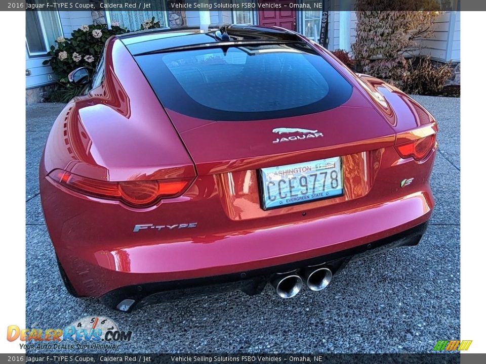 2016 Jaguar F-TYPE S Coupe Caldera Red / Jet Photo #9