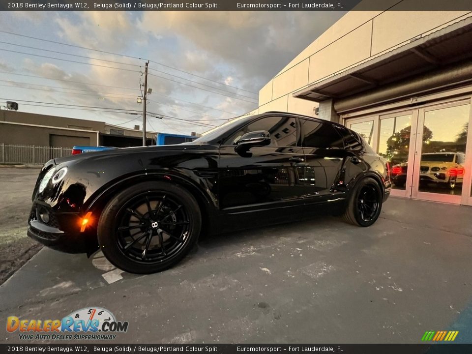 2018 Bentley Bentayga W12 Beluga (Solid) / Beluga/Portland Colour Split Photo #1