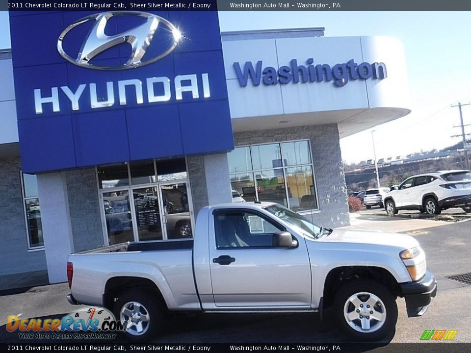 2011 Chevrolet Colorado LT Regular Cab Sheer Silver Metallic / Ebony Photo #2