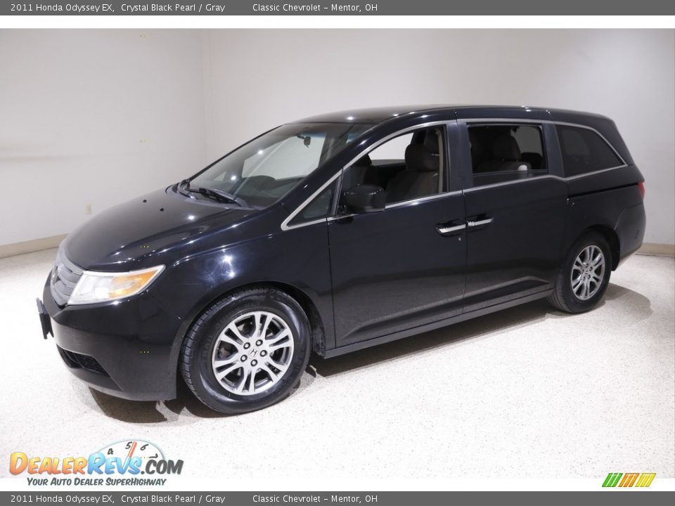 2011 Honda Odyssey EX Crystal Black Pearl / Gray Photo #3