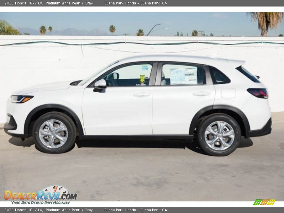 2023 Honda HR-V LX Platinum White Pearl / Gray Photo #6