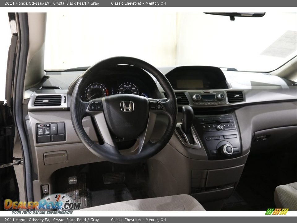 2011 Honda Odyssey EX Crystal Black Pearl / Gray Photo #6