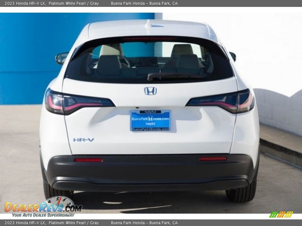 2023 Honda HR-V LX Platinum White Pearl / Gray Photo #7