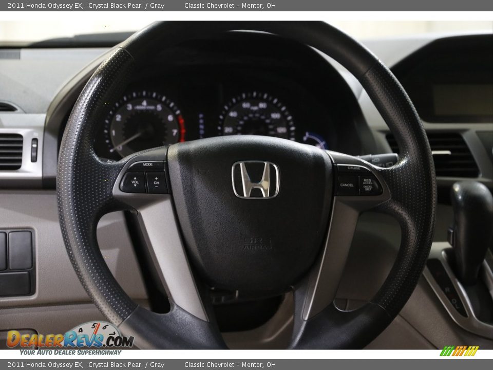 2011 Honda Odyssey EX Crystal Black Pearl / Gray Photo #7