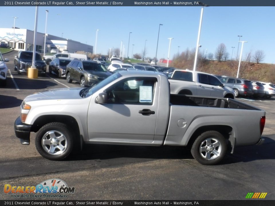 2011 Chevrolet Colorado LT Regular Cab Sheer Silver Metallic / Ebony Photo #7