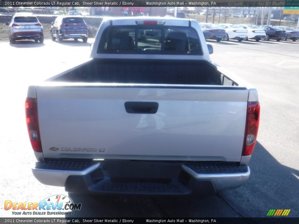 2011 Chevrolet Colorado LT Regular Cab Sheer Silver Metallic / Ebony Photo #9