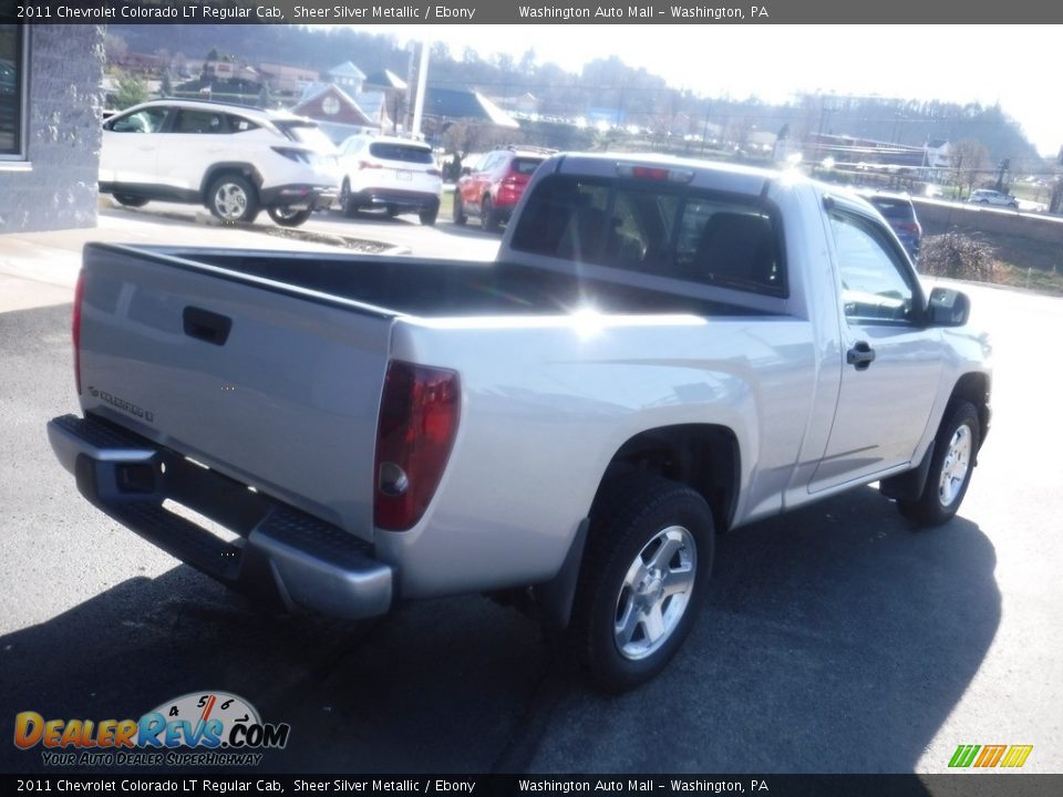 2011 Chevrolet Colorado LT Regular Cab Sheer Silver Metallic / Ebony Photo #11