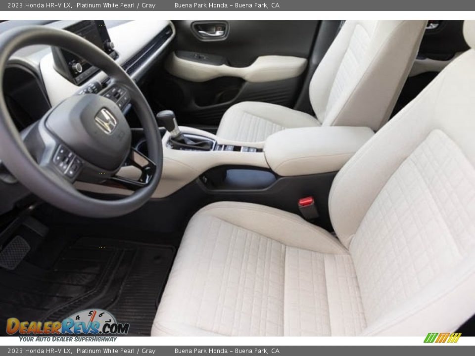 2023 Honda HR-V LX Platinum White Pearl / Gray Photo #17