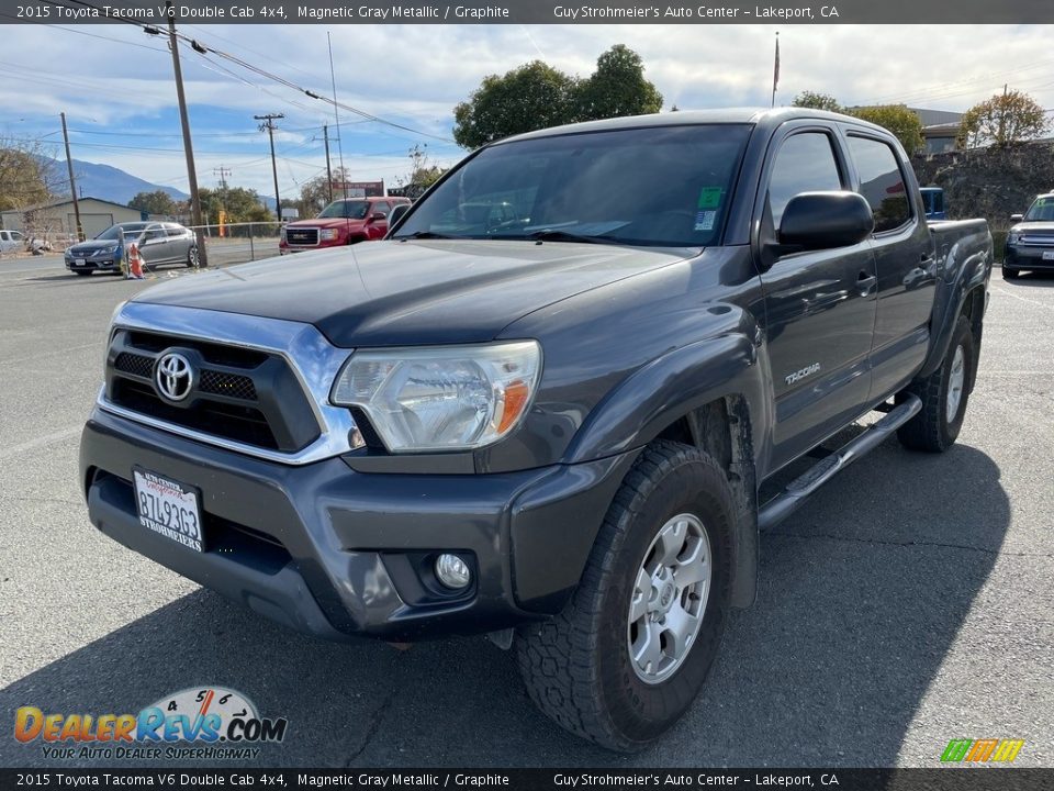 2015 Toyota Tacoma V6 Double Cab 4x4 Magnetic Gray Metallic / Graphite Photo #3