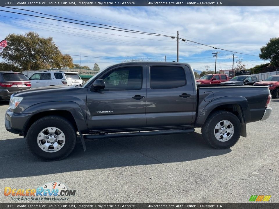 2015 Toyota Tacoma V6 Double Cab 4x4 Magnetic Gray Metallic / Graphite Photo #4