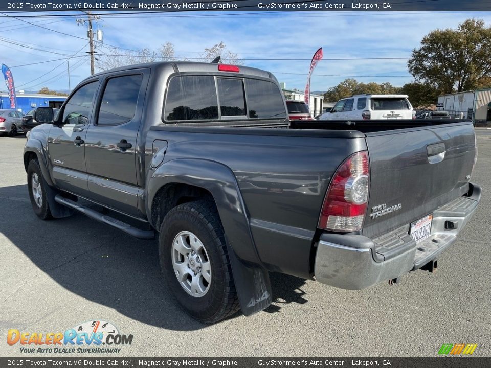 2015 Toyota Tacoma V6 Double Cab 4x4 Magnetic Gray Metallic / Graphite Photo #5