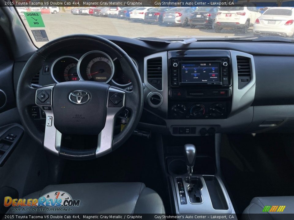 2015 Toyota Tacoma V6 Double Cab 4x4 Magnetic Gray Metallic / Graphite Photo #8