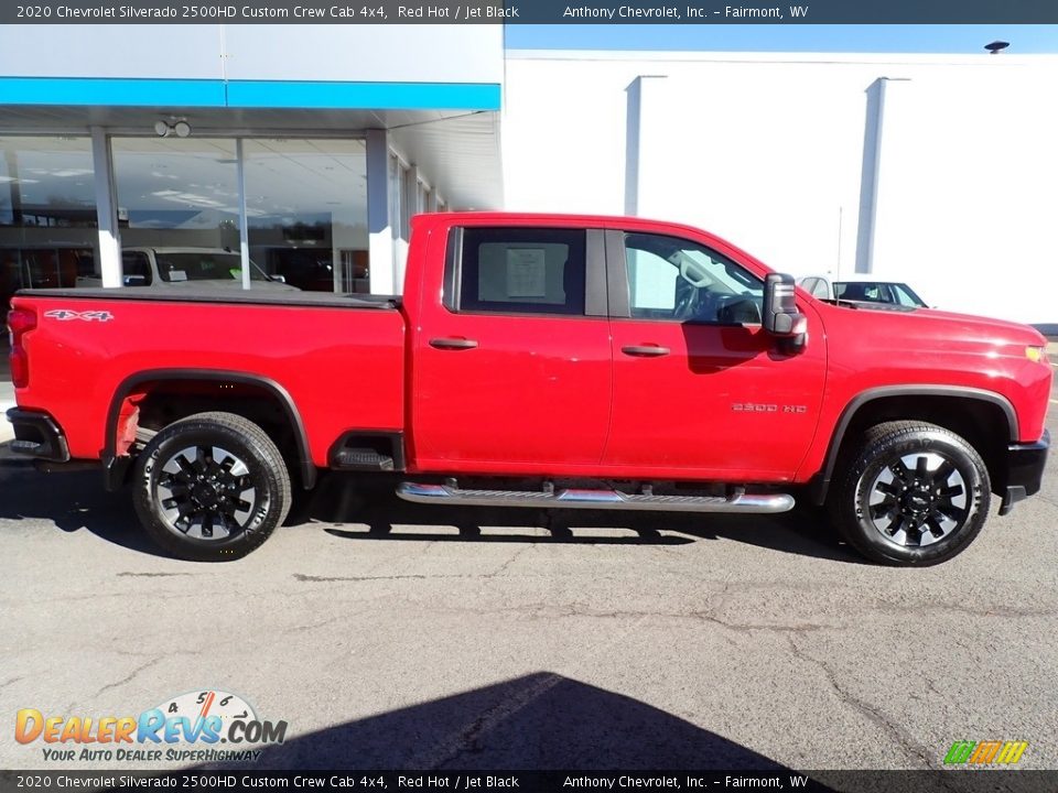 2020 Chevrolet Silverado 2500HD Custom Crew Cab 4x4 Red Hot / Jet Black Photo #2