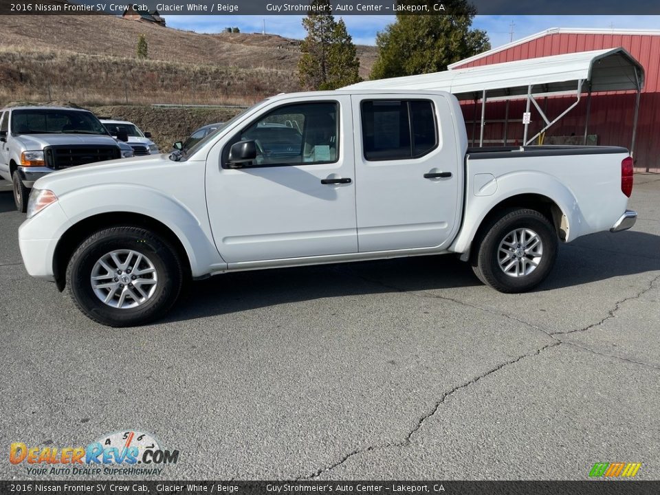 Glacier White 2016 Nissan Frontier SV Crew Cab Photo #3