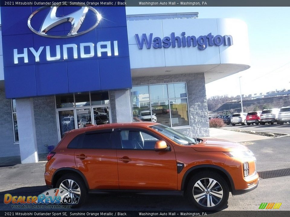 2021 Mitsubishi Outlander Sport SE Sunshine Orange Metallic / Black Photo #2