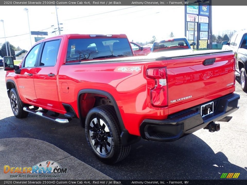 2020 Chevrolet Silverado 2500HD Custom Crew Cab 4x4 Red Hot / Jet Black Photo #6