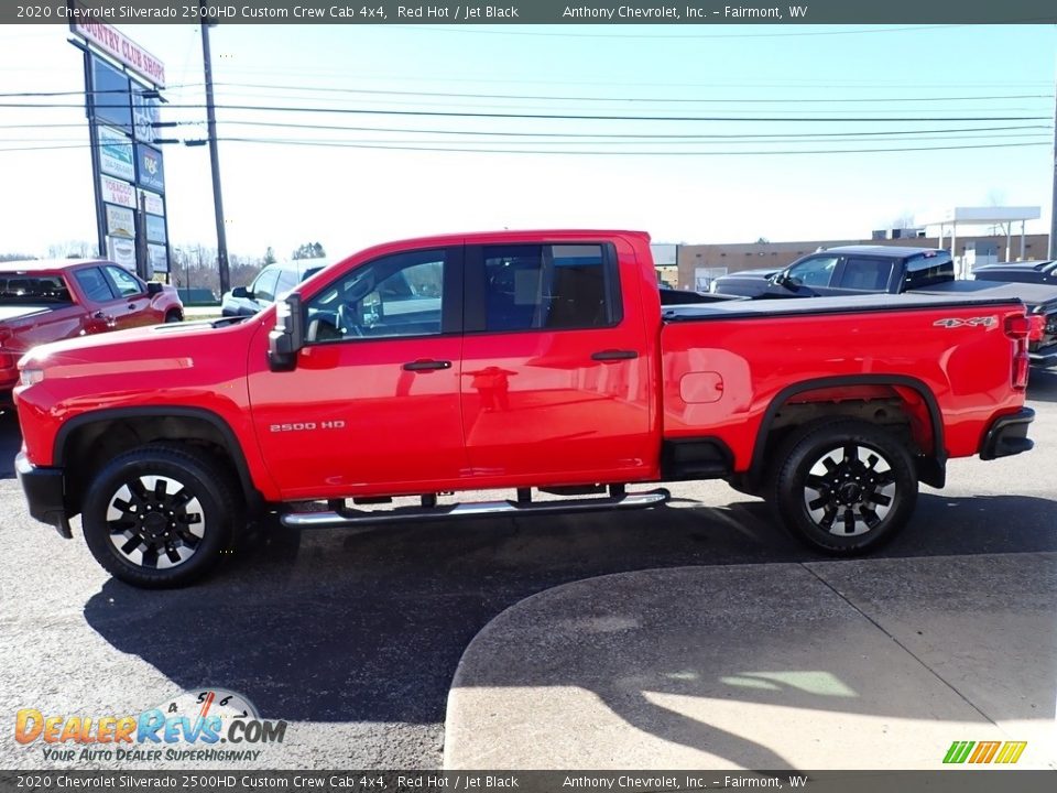 2020 Chevrolet Silverado 2500HD Custom Crew Cab 4x4 Red Hot / Jet Black Photo #7