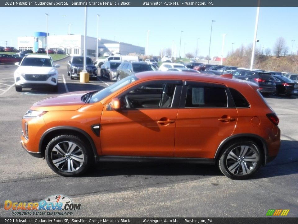 2021 Mitsubishi Outlander Sport SE Sunshine Orange Metallic / Black Photo #7