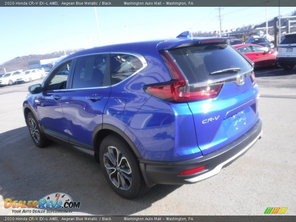 2020 Honda CR-V EX-L AWD Aegean Blue Metallic / Black Photo #7