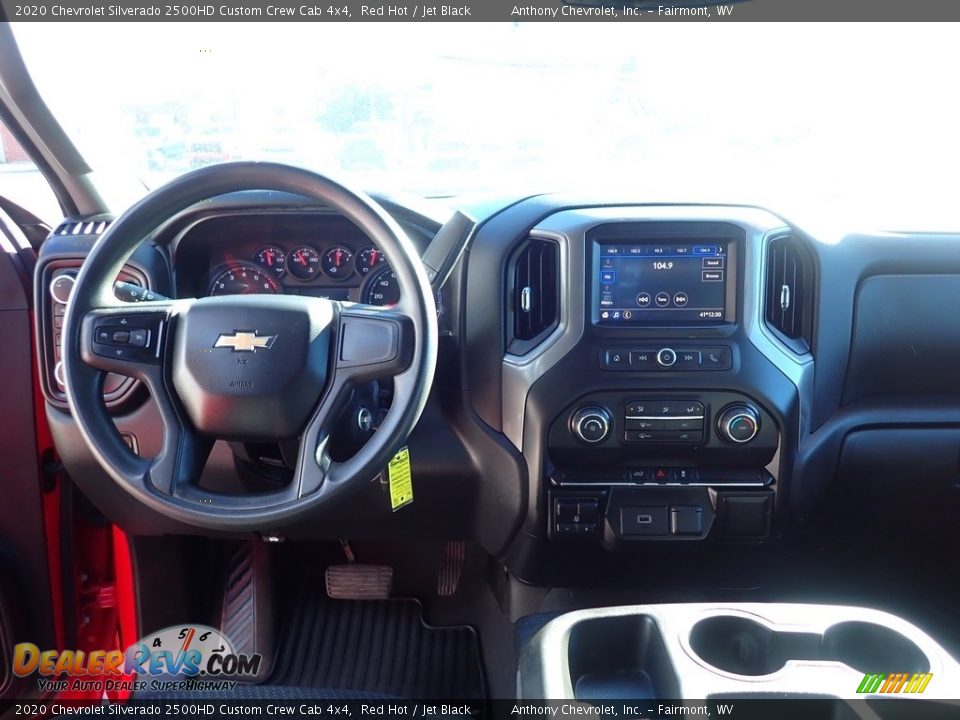 2020 Chevrolet Silverado 2500HD Custom Crew Cab 4x4 Red Hot / Jet Black Photo #13