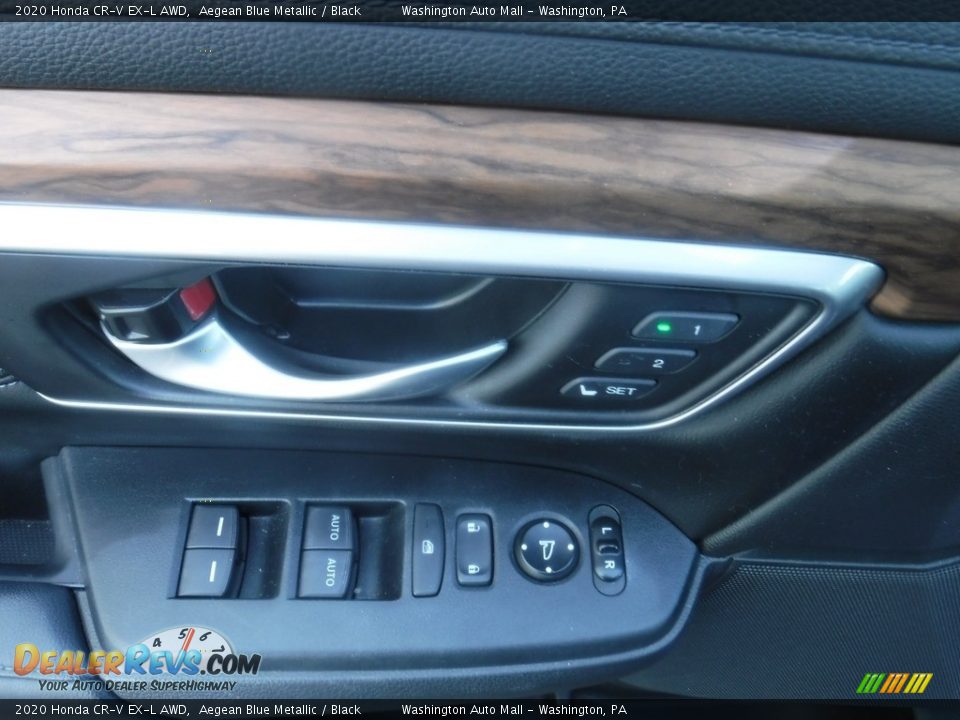 2020 Honda CR-V EX-L AWD Aegean Blue Metallic / Black Photo #13
