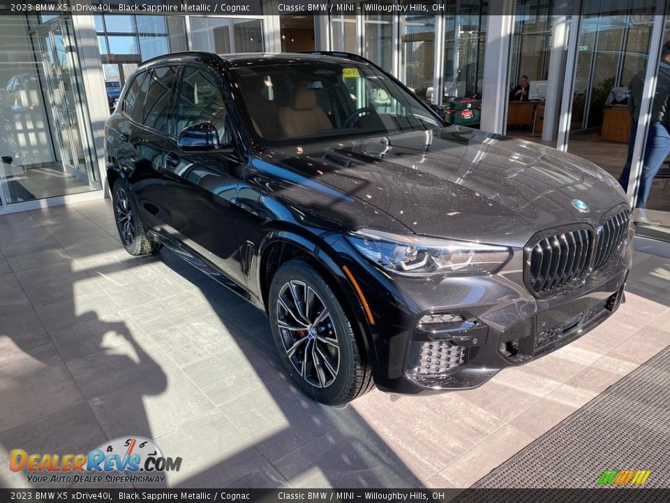 2023 BMW X5 xDrive40i Black Sapphire Metallic / Cognac Photo #1