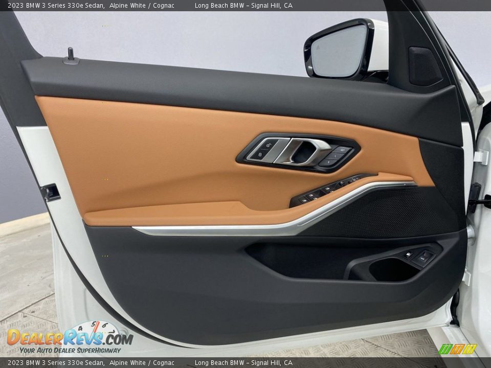 2023 BMW 3 Series 330e Sedan Alpine White / Cognac Photo #10
