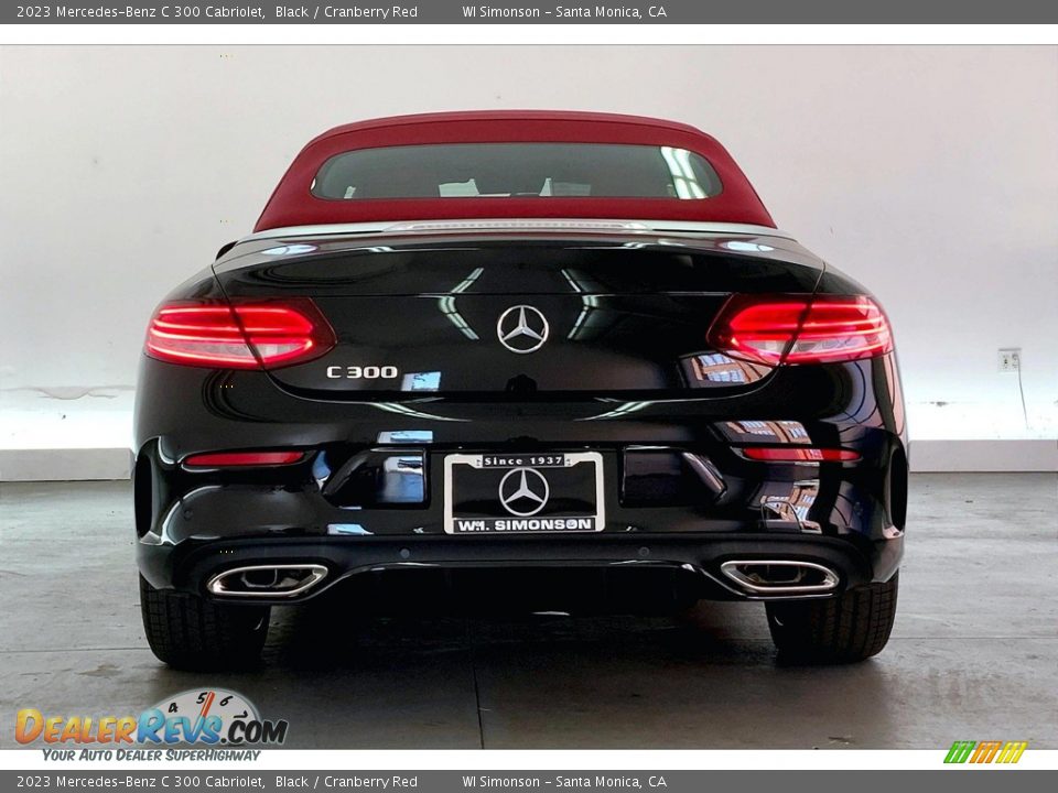 2023 Mercedes-Benz C 300 Cabriolet Black / Cranberry Red Photo #3