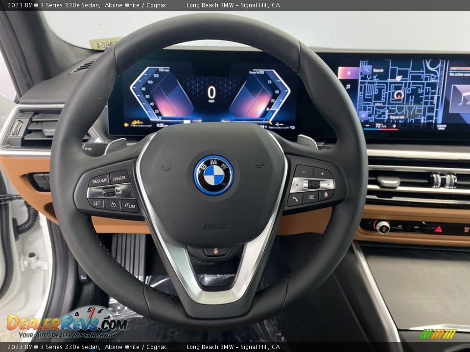 2023 BMW 3 Series 330e Sedan Alpine White / Cognac Photo #14