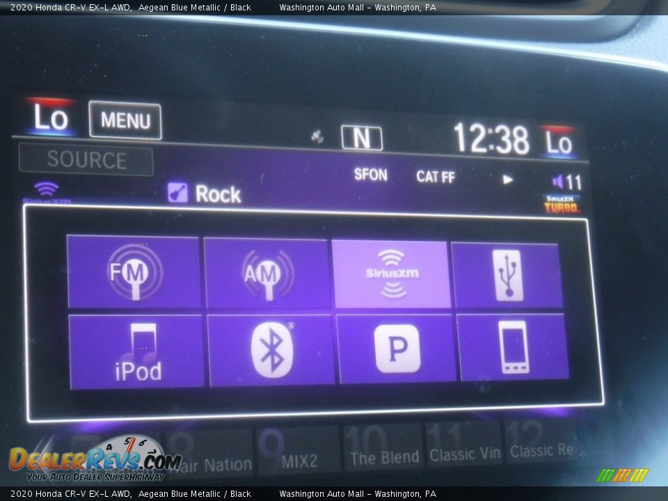 2020 Honda CR-V EX-L AWD Aegean Blue Metallic / Black Photo #22