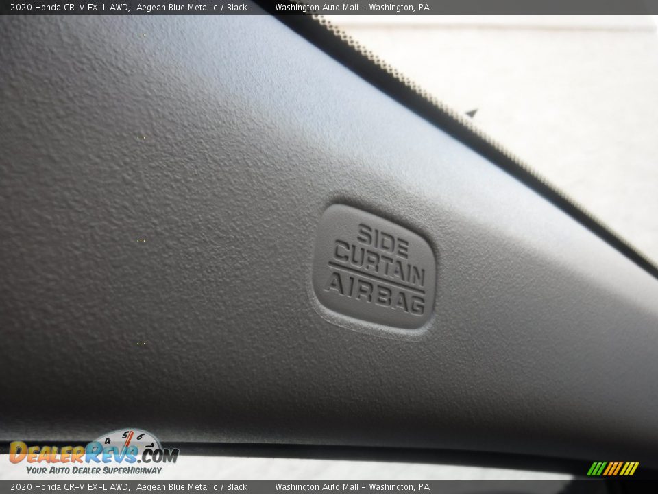 2020 Honda CR-V EX-L AWD Aegean Blue Metallic / Black Photo #24
