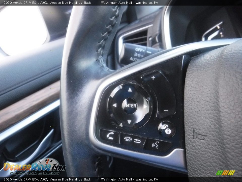 2020 Honda CR-V EX-L AWD Aegean Blue Metallic / Black Photo #26