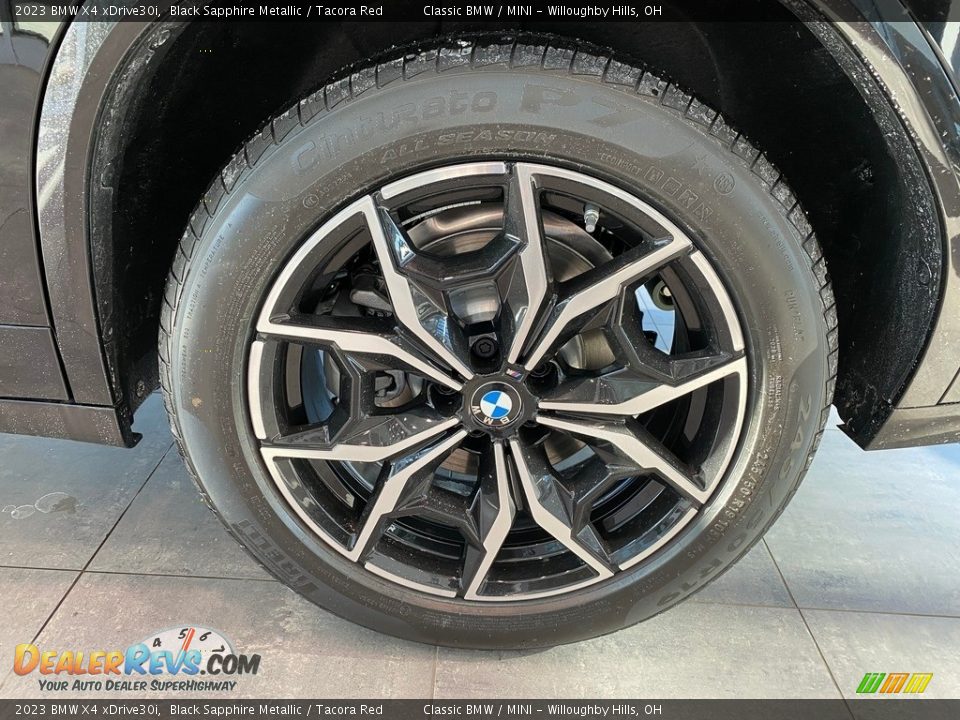 2023 BMW X4 xDrive30i Black Sapphire Metallic / Tacora Red Photo #3