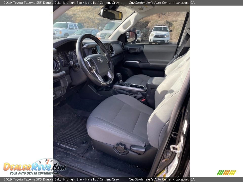 Cement Gray Interior - 2019 Toyota Tacoma SR5 Double Cab Photo #6