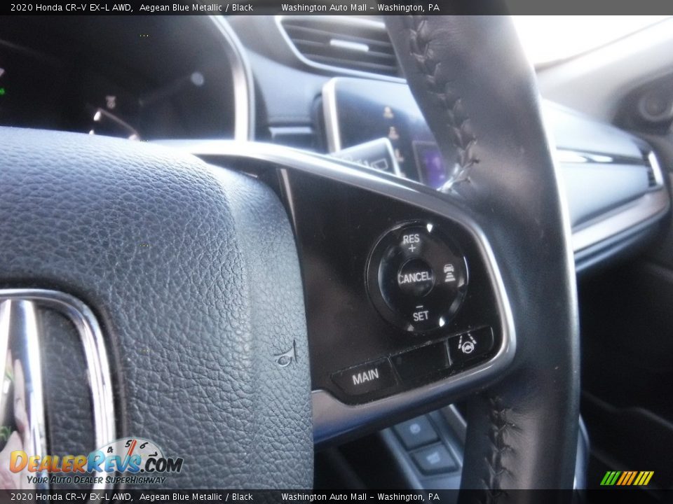 2020 Honda CR-V EX-L AWD Aegean Blue Metallic / Black Photo #27