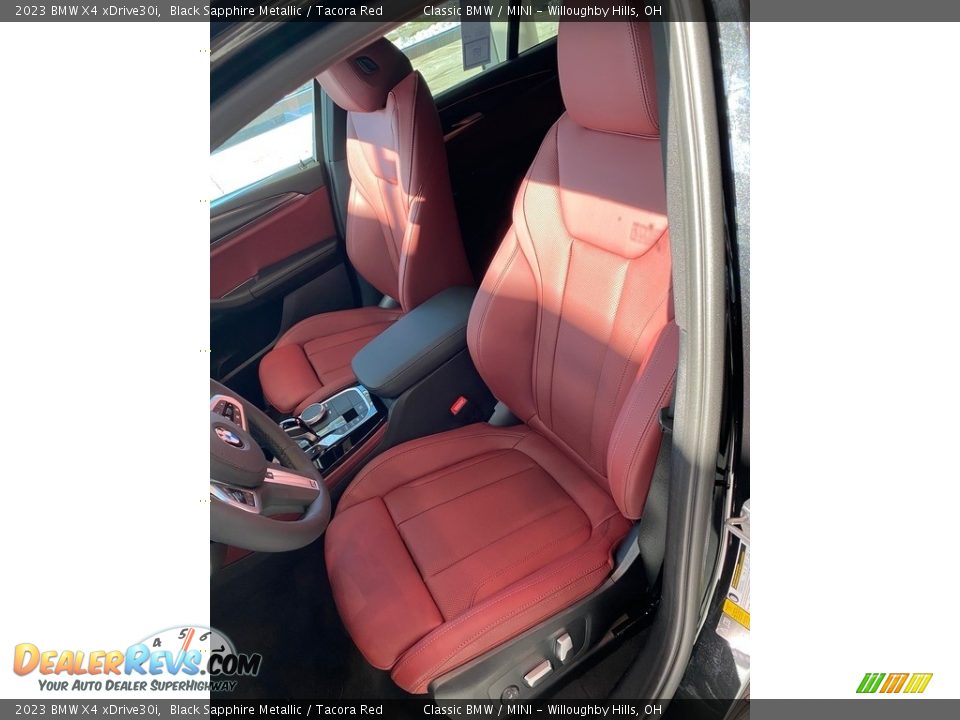 2023 BMW X4 xDrive30i Black Sapphire Metallic / Tacora Red Photo #4