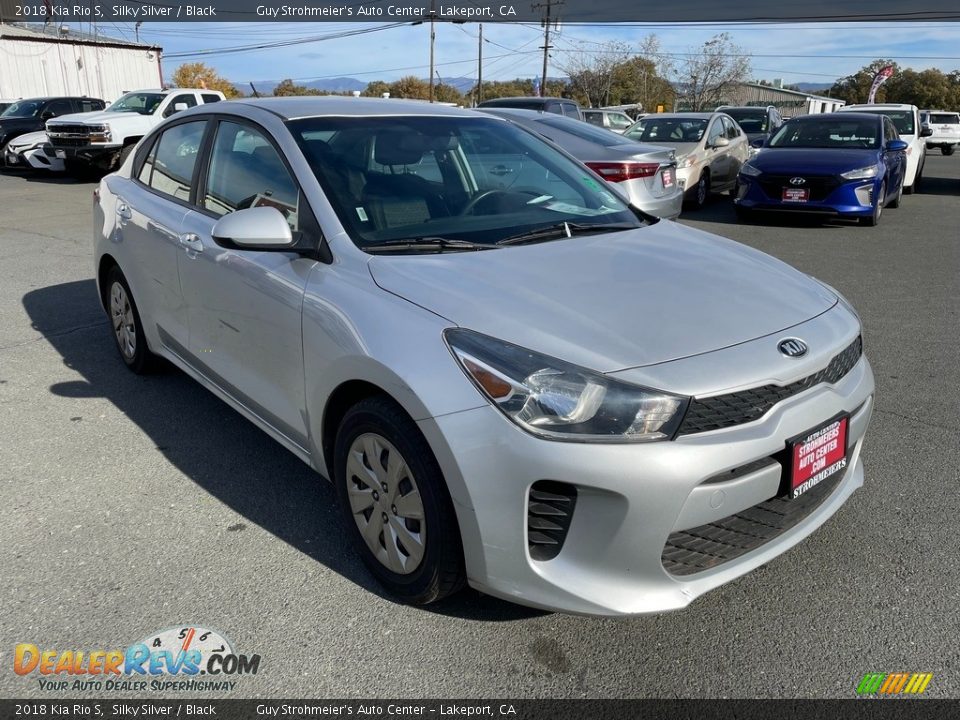 2018 Kia Rio S Silky Silver / Black Photo #1