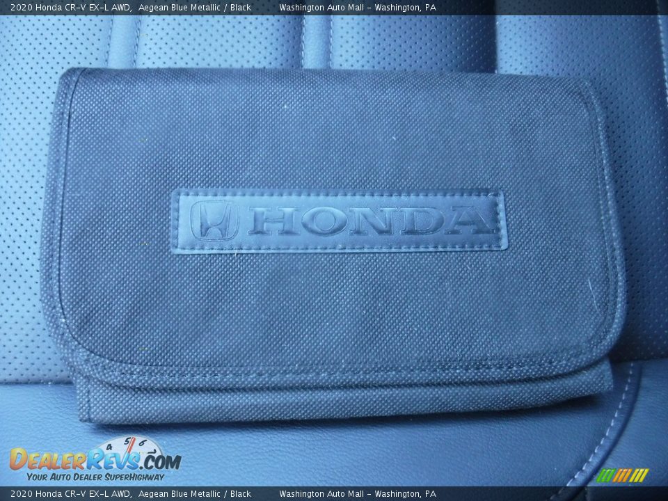 2020 Honda CR-V EX-L AWD Aegean Blue Metallic / Black Photo #33