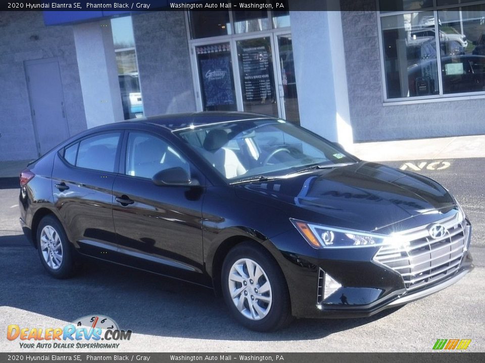 2020 Hyundai Elantra SE Phantom Black / Gray Photo #1